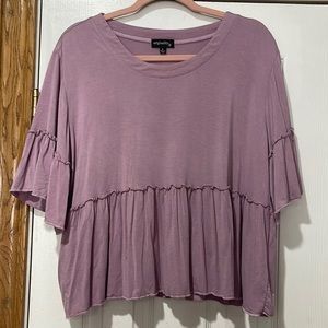 Lilac Cropped Top